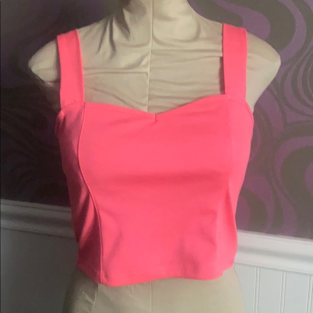 Hot pink crop.